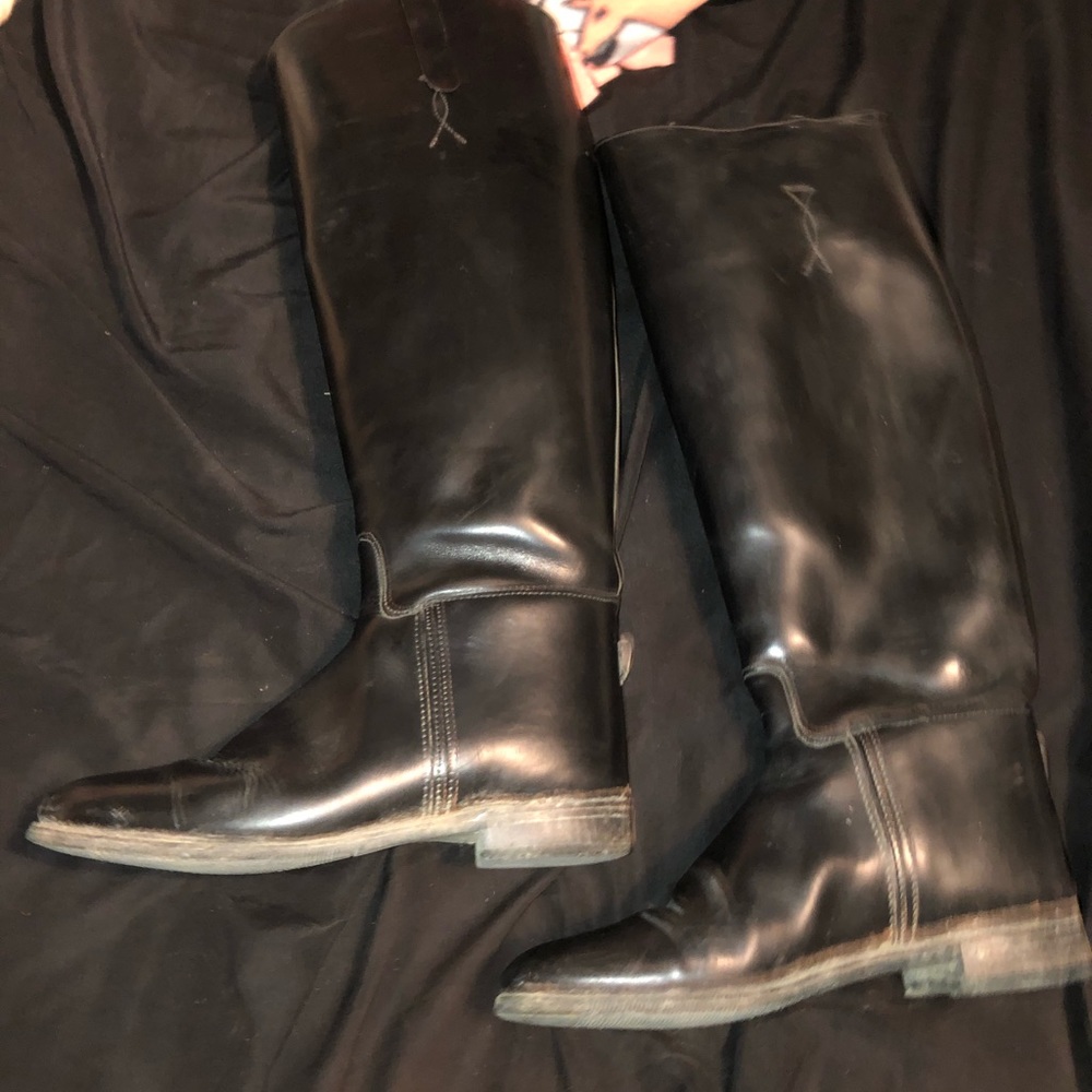 English tall boots